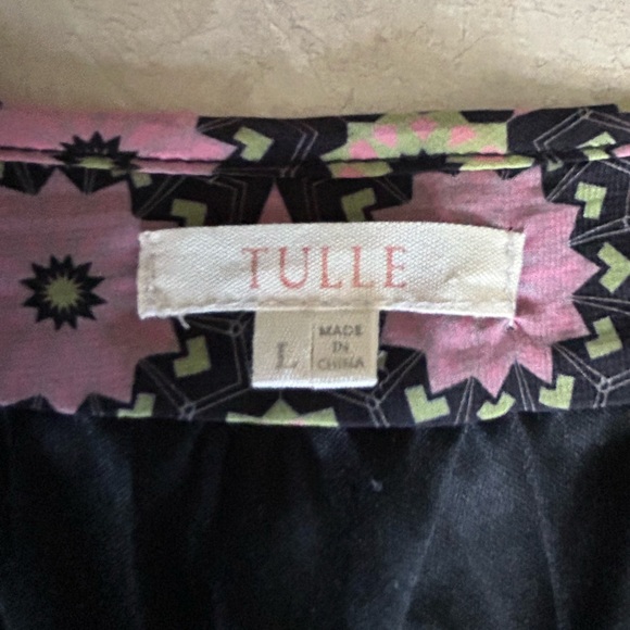 Tulle geometric skirt with pockets - Picture 5 of 5